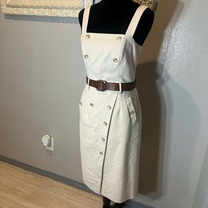 Antonio Melani Cream Button-Down Dress